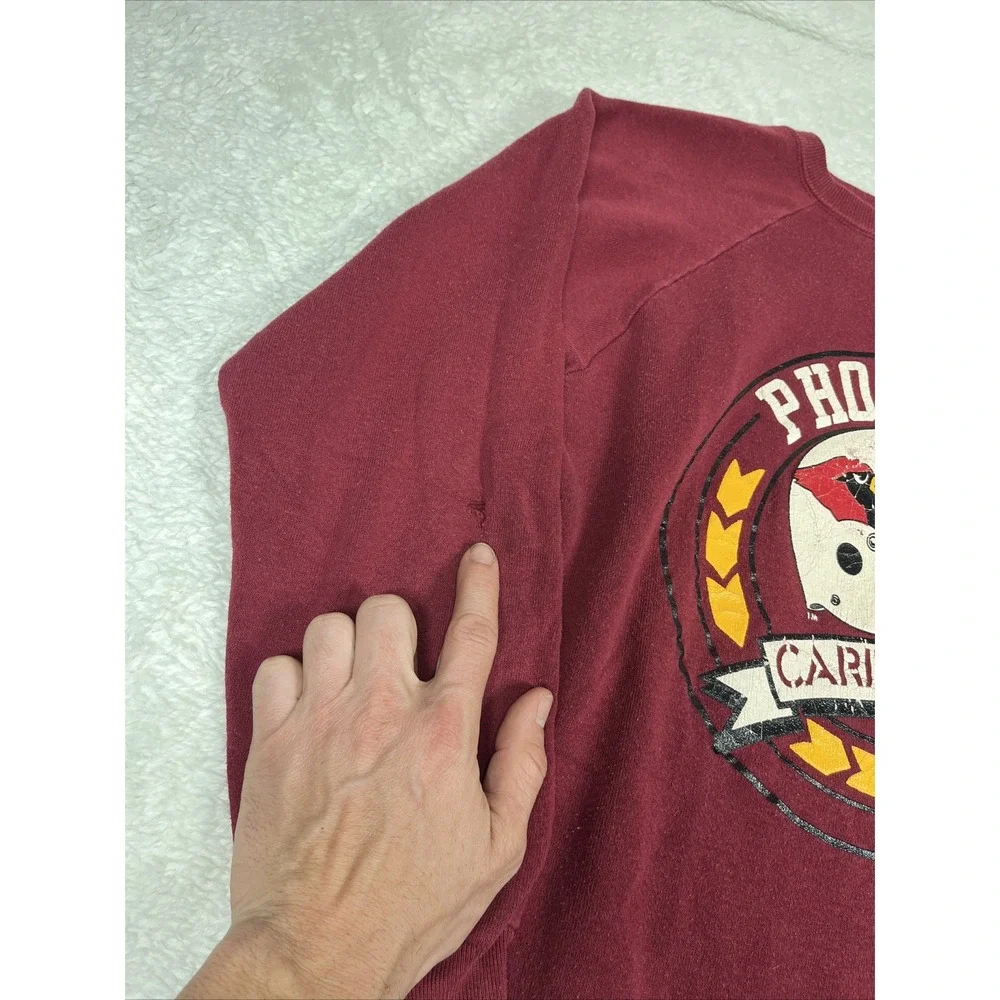 Vintage Champion NFL Sweatshirt Size XL Phoenix Cardinals Graphic Football 1980s